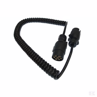 Cable Spirale Coiled with two 7 pin plug