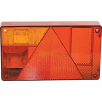 Cabochon feu arriere 6 fonctions gauche 235x135x35 mm AJBA