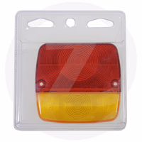 Cabochon rouge/orange droit 106 x 100 mm (bl. 1 pc)