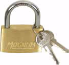 Cadenas 30mm anse acier 2cles/blist