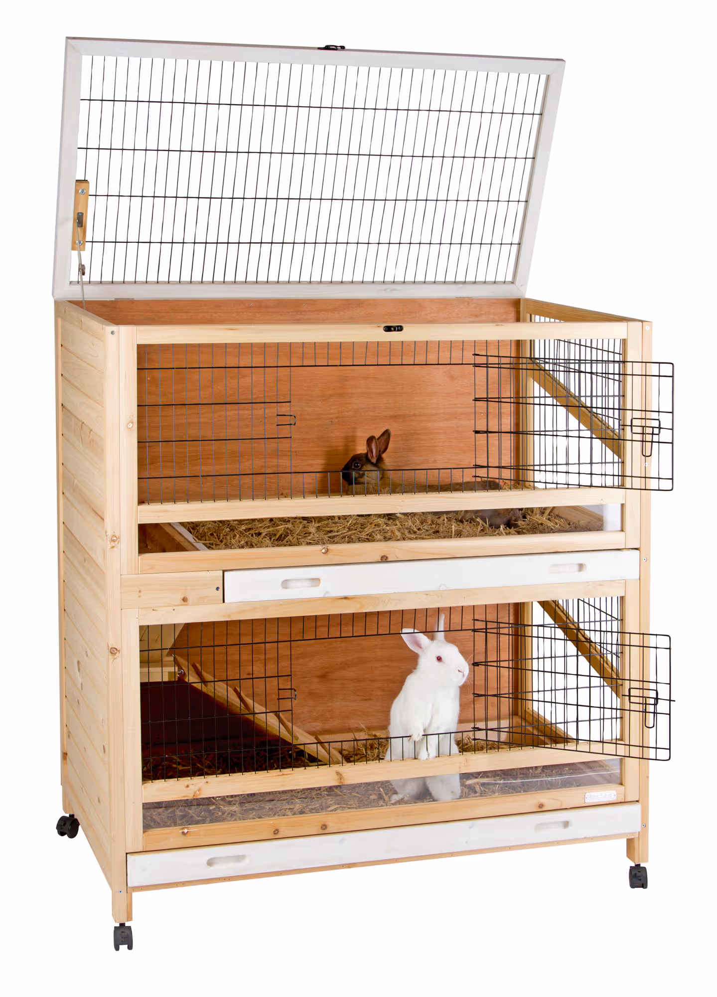 Cage Indoor Deluxe 2 niveaux 115x60x118 cm