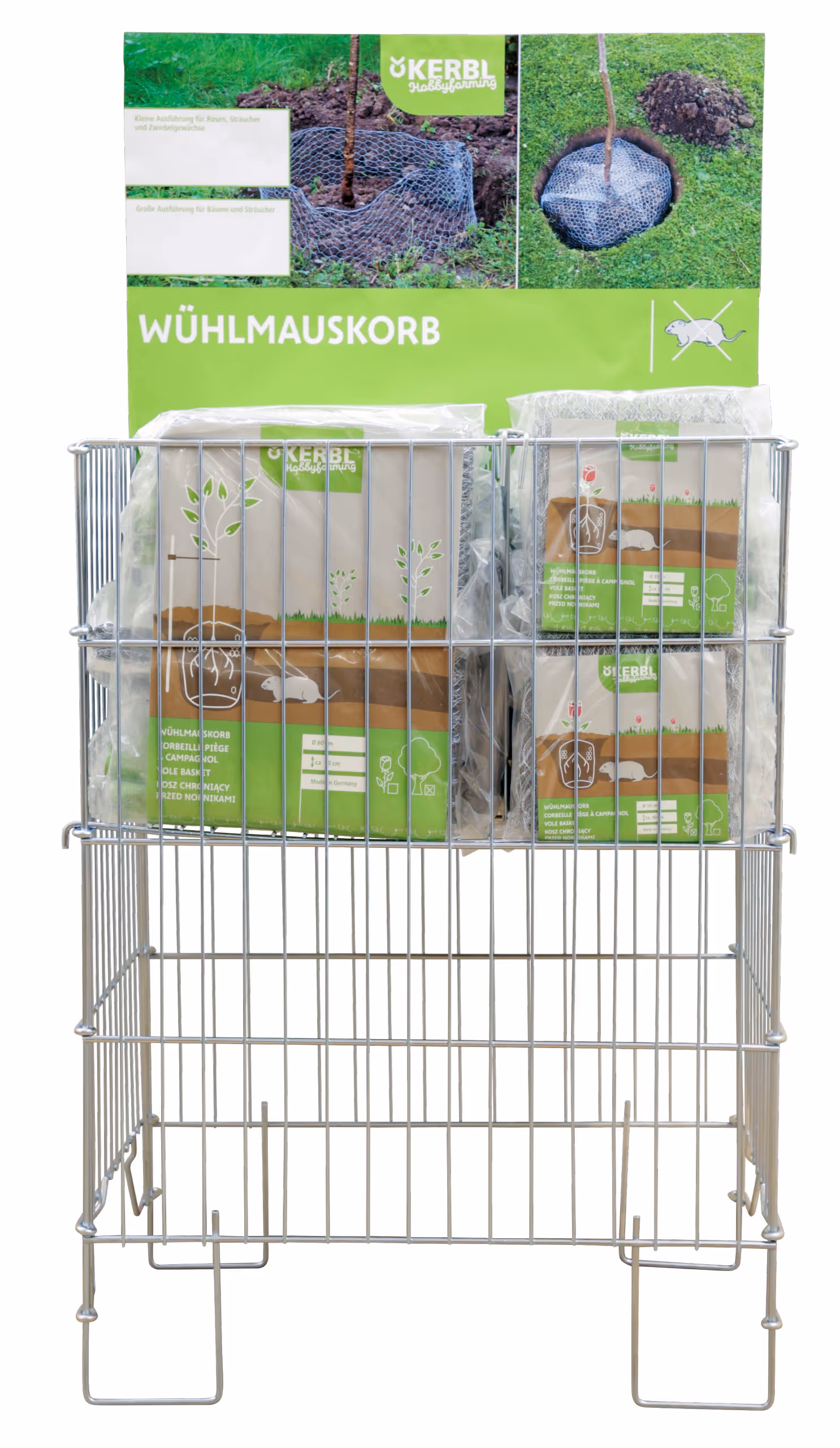 Cage protection anti-campagnol 70cm, Ø60cm