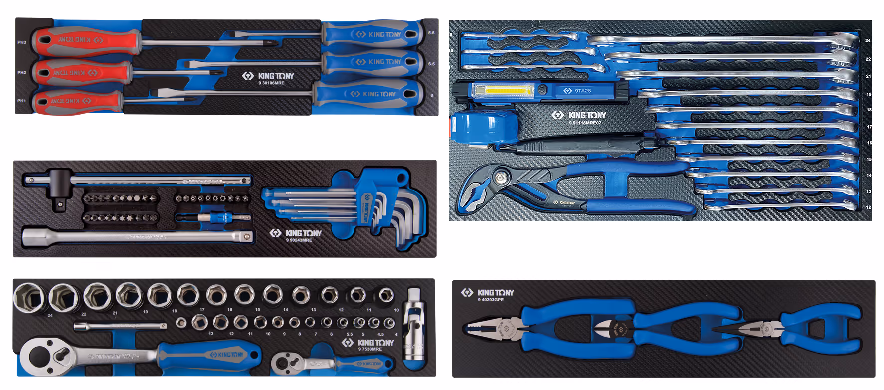 Caisse à outils 100 pièces King tony