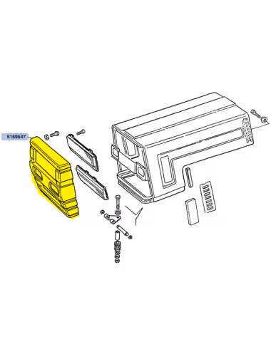 Calandre Radiateur 5169647 - New Holland