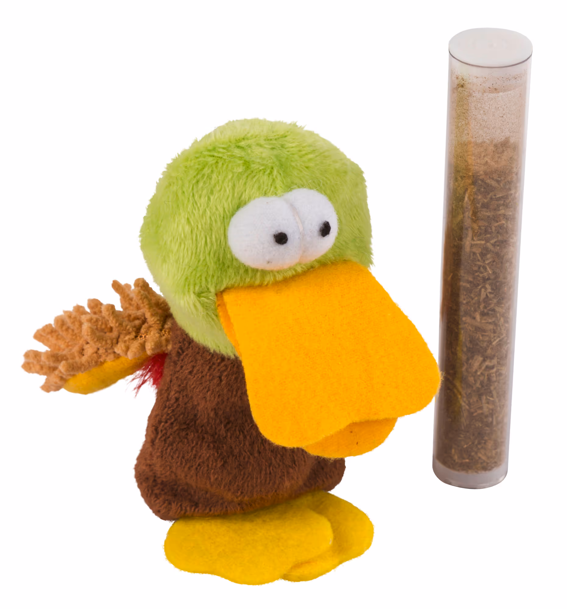 Canard peluche, 9cm, avec CatNip