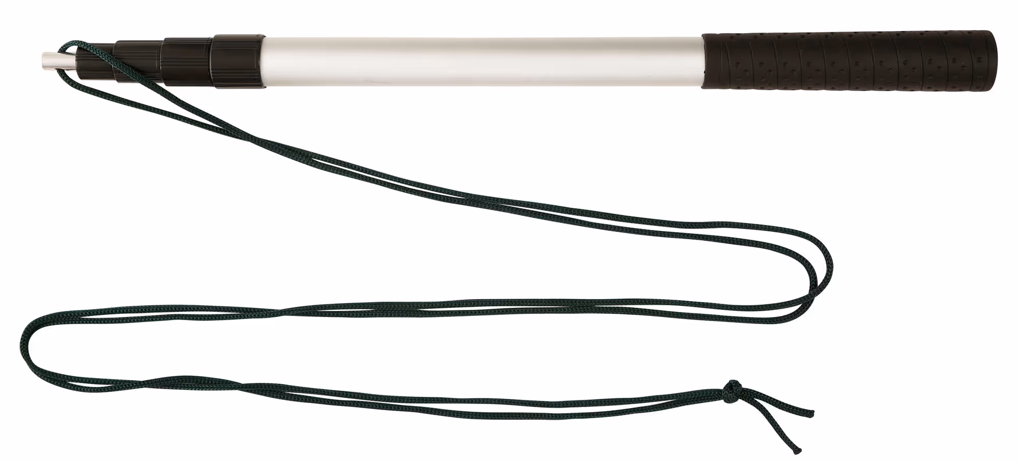Canne à pêche alu, noir, 47-130cm