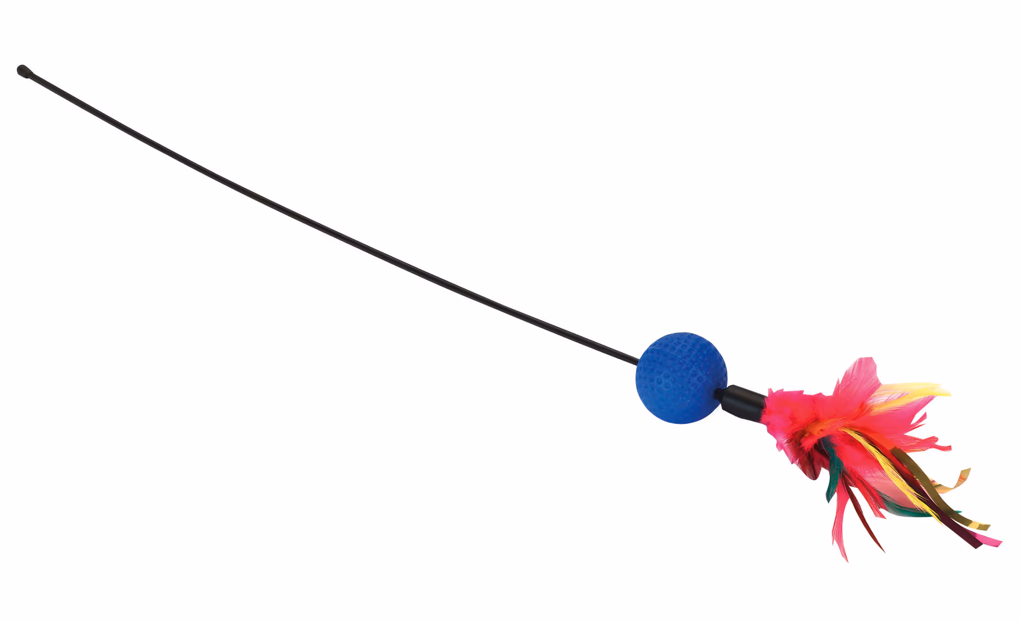 Canne avec plumeau balle crépitante, 51cm