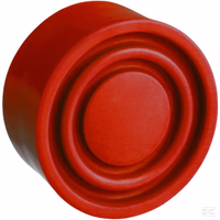 Caoutchouc bouton pous. rouge