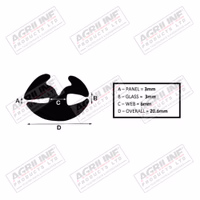 Caoutchouc de vitrage type H (rouleau de 4 m)