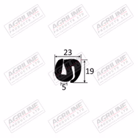 Caoutchouc de vitrage type S (rouleau de 3 m)