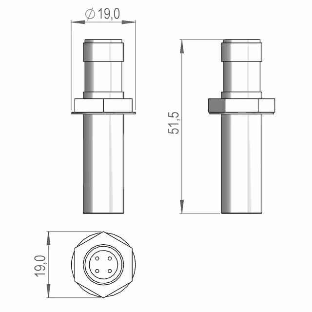 CAPTEUR INDUCTIF M12x1x36 SIP 150836000