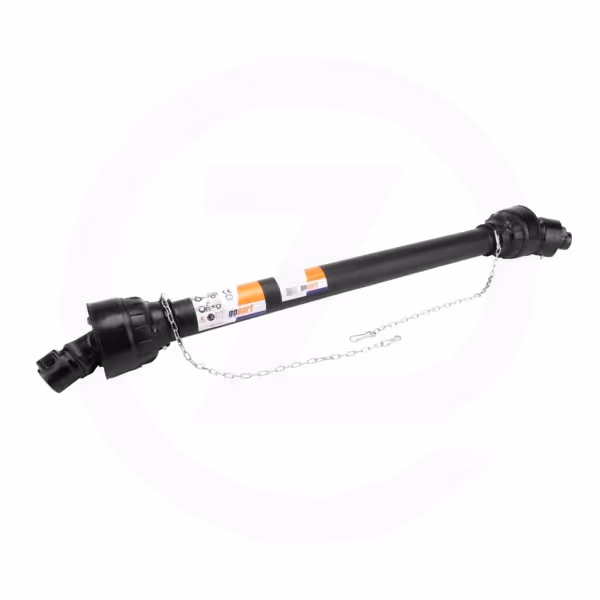 Cardan de transmission standard cr.27x74,6 CT 1'' 3/8, 6 cannelures CM 1'' 3/8, 6 cannelures tube Triangle L 1010mm avec Roue libre horaire Universel