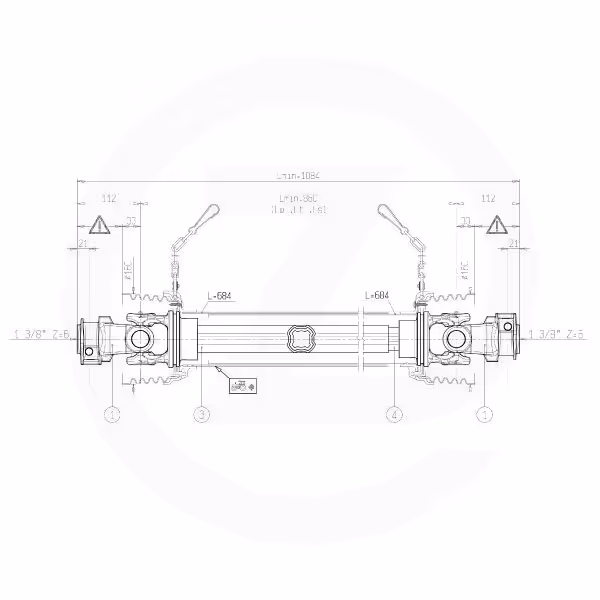 Cardan S6N 860mm