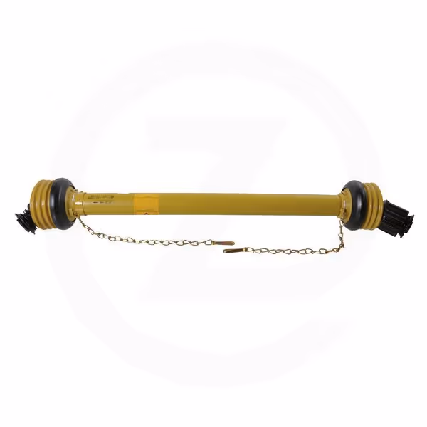 Cardan de transmission standard cr.27x75 CT 1'' 3/8, 6 cannelures CM 1'' 3/8, 6 cannelures tube Citron L 1010mm avec Limiteur à cames Walterscheid