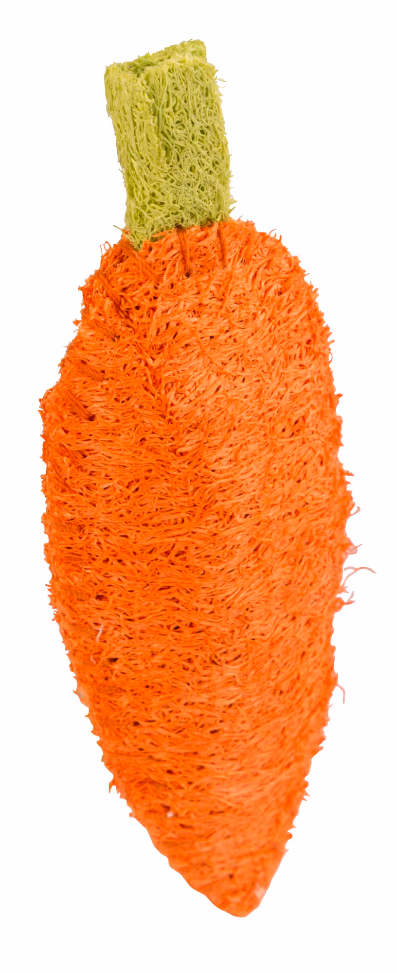 Carotte en luffa pour rongeur orange, 10cm