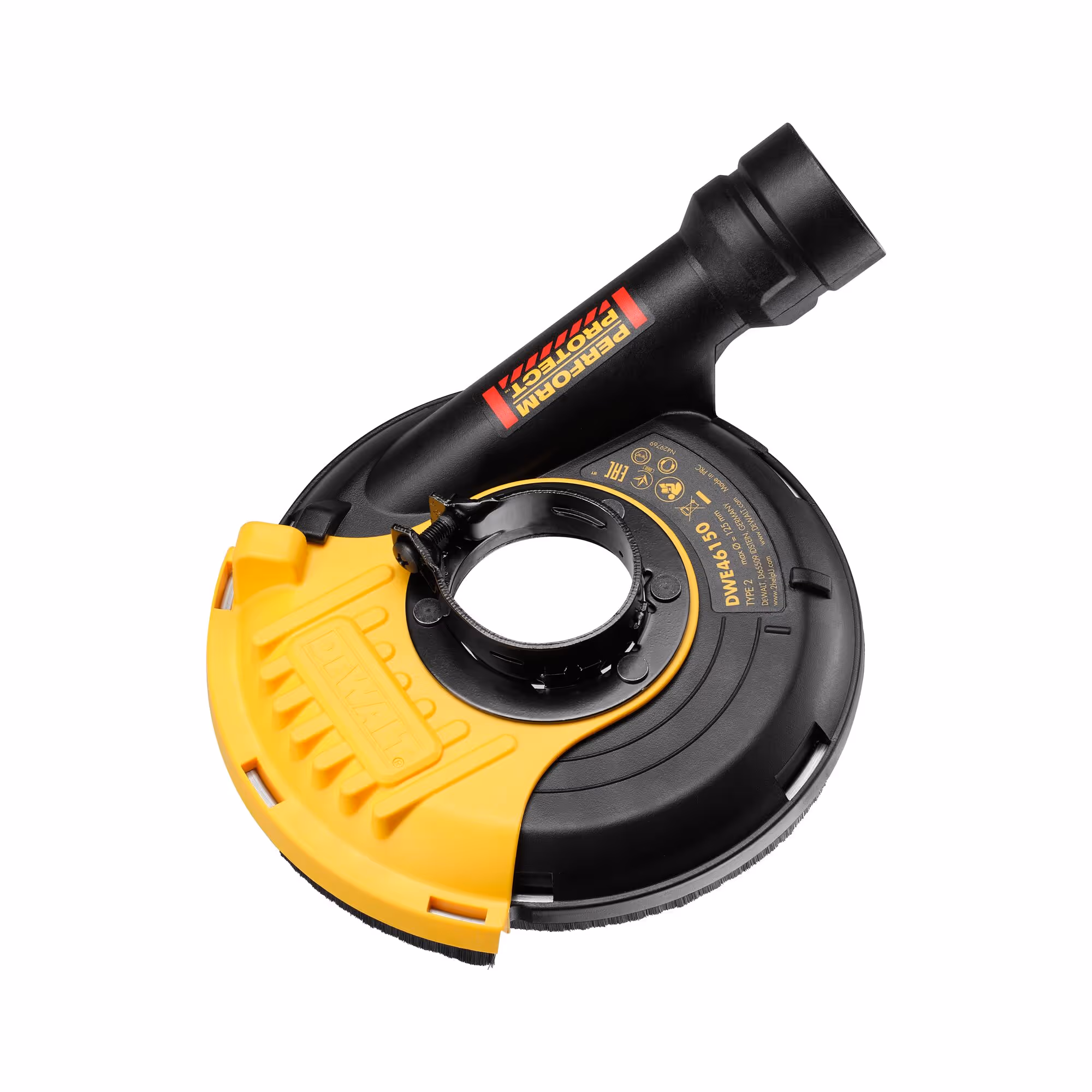 Carter de polissage avec aspiration 115-125 mm