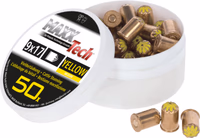 Cartouches spéciales jaunes 9x17, 50pcs, animaux moyens