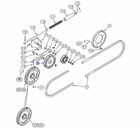 Poulie tendeuse pour éparpilleur de paille 566518R91 - Case IH