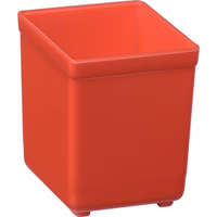 Casier de rangement rouge 50,5x50,5x63 mm pour tiroir et mallette