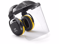 Casque anti bruit avec visière