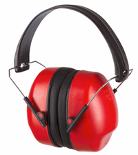 Casque anti-bruit piable rouge