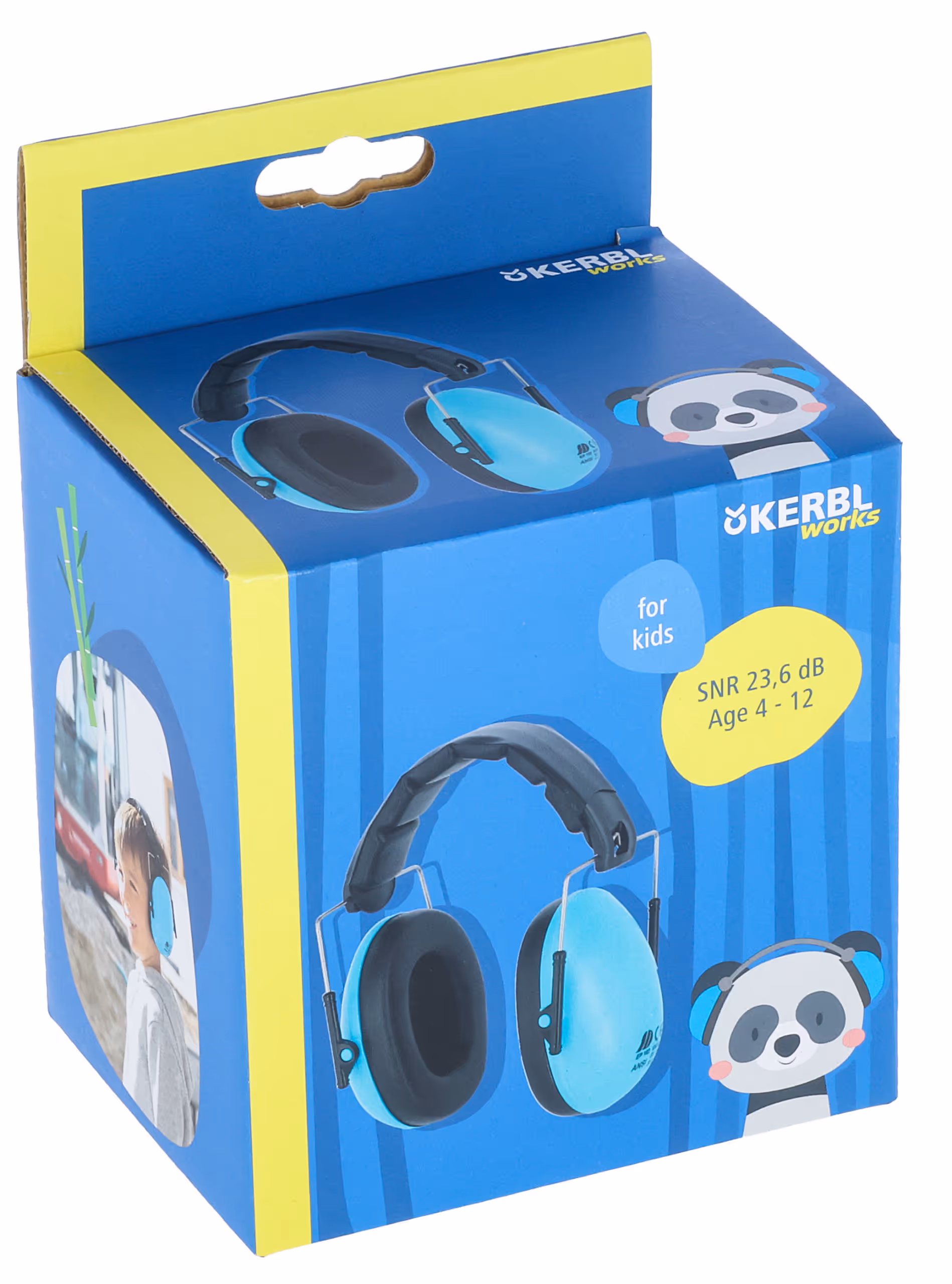 Casque anti-bruit pour enfants bleu clair