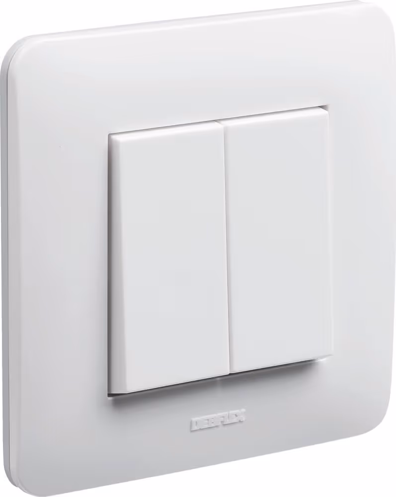 CASUAL COMPLET DOUBLE VA ET VIENT 10A 250V BLANC