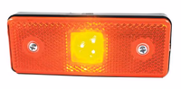 CATADIOPTRE RECTANGULAIRE ORANGE 110X41 A LED SOUS COQUE