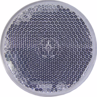 Catadioptre rond 60mm adhesif blanc blister de 2