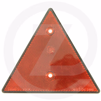 Catadioptre rouge a visser tri. - 155 x 135 mm