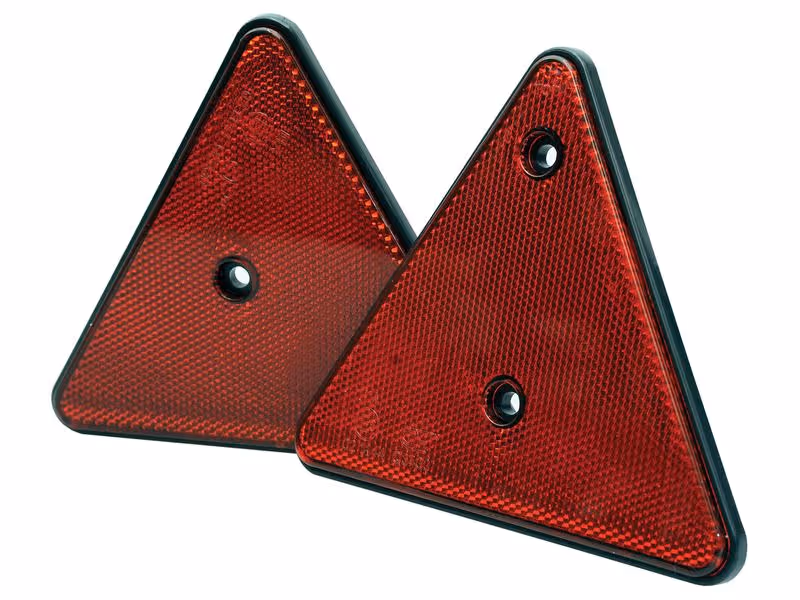 Catadioptre - Triangulaire (Rouge) 150mm (2 pièces Agripak)
