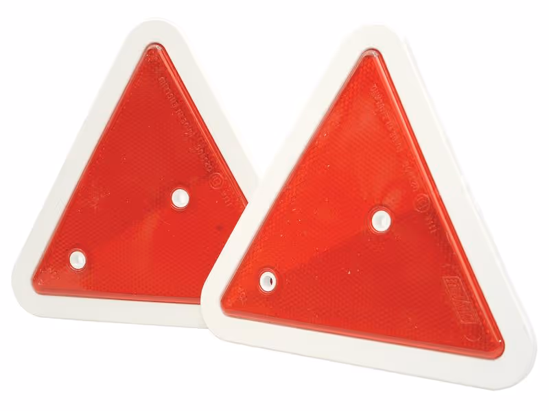 Catadioptre - Triangulaire (Rouge) 180mm (2 pièces Agripak)