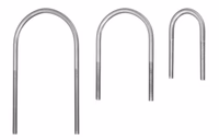 Etrier en U  Ø du tube 33/42 mm Filetage M8 Hauteur 105 mm Zingué