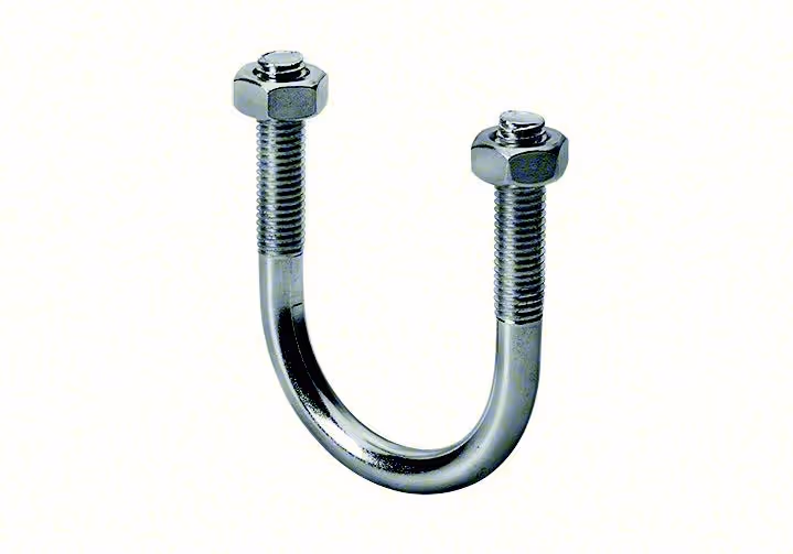 Etrier en U  Ø du tube 15/21 mm Filetage M8 Hauteur 39 mm Zingué