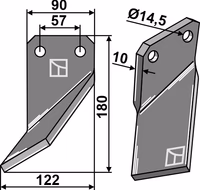 Celli | Couteau, gauche