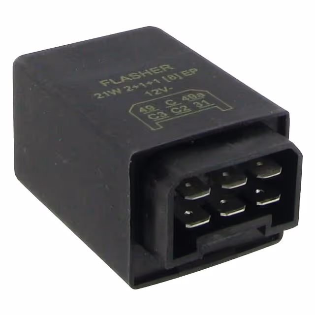 Centrale clignotante 12v 6 poles din flasher blister