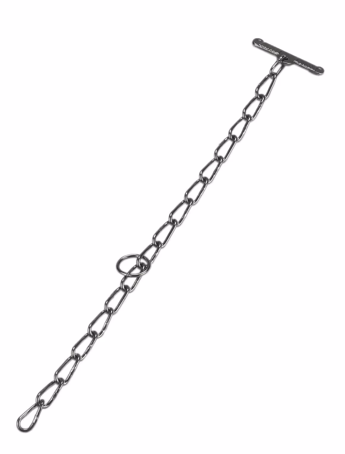 Chaîne d'attache avec virole centrale 4 mm