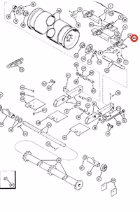 Chaîne latérale de convoyeur (montage 13 barettes) Case IH 118661A1 adaptable