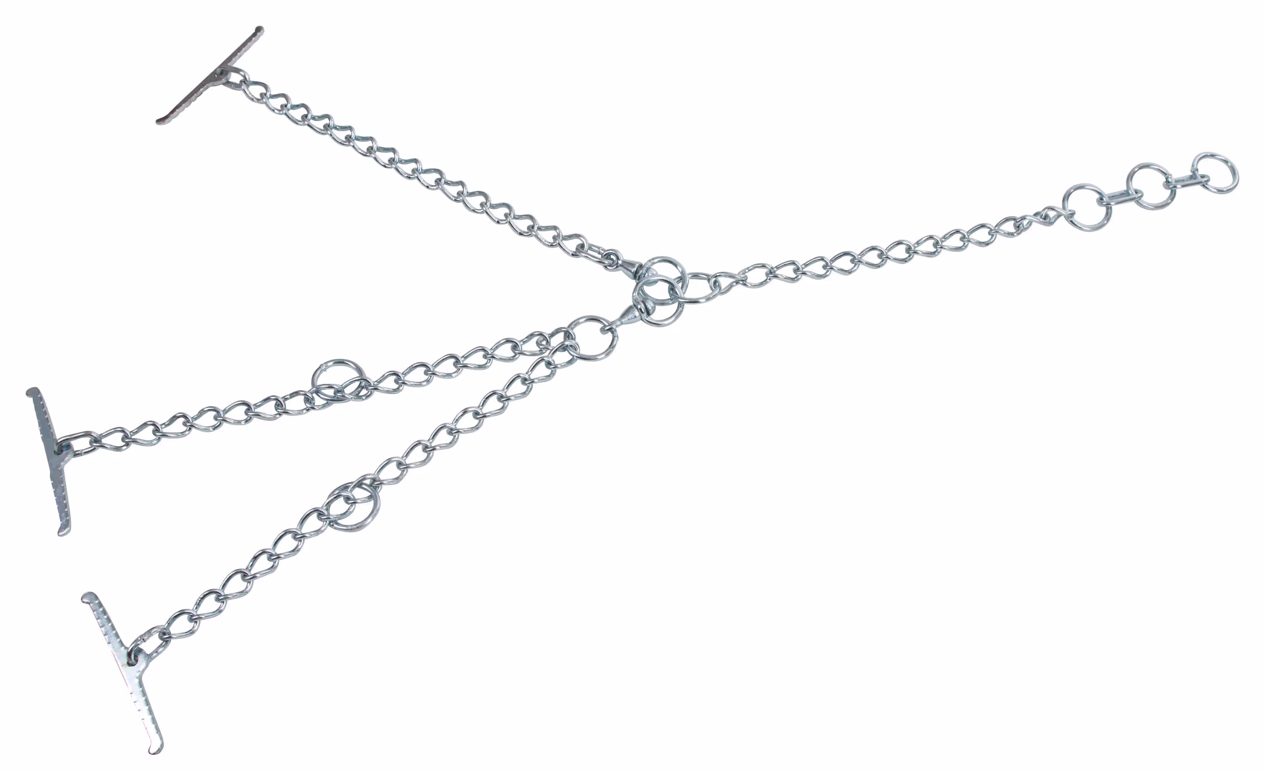 Chaîne tyrolienne pour vache zinguée, double 5mm