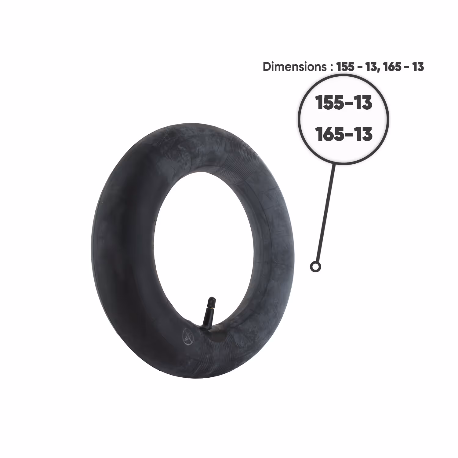 CHAMBRE A AIR VALVE DROITE