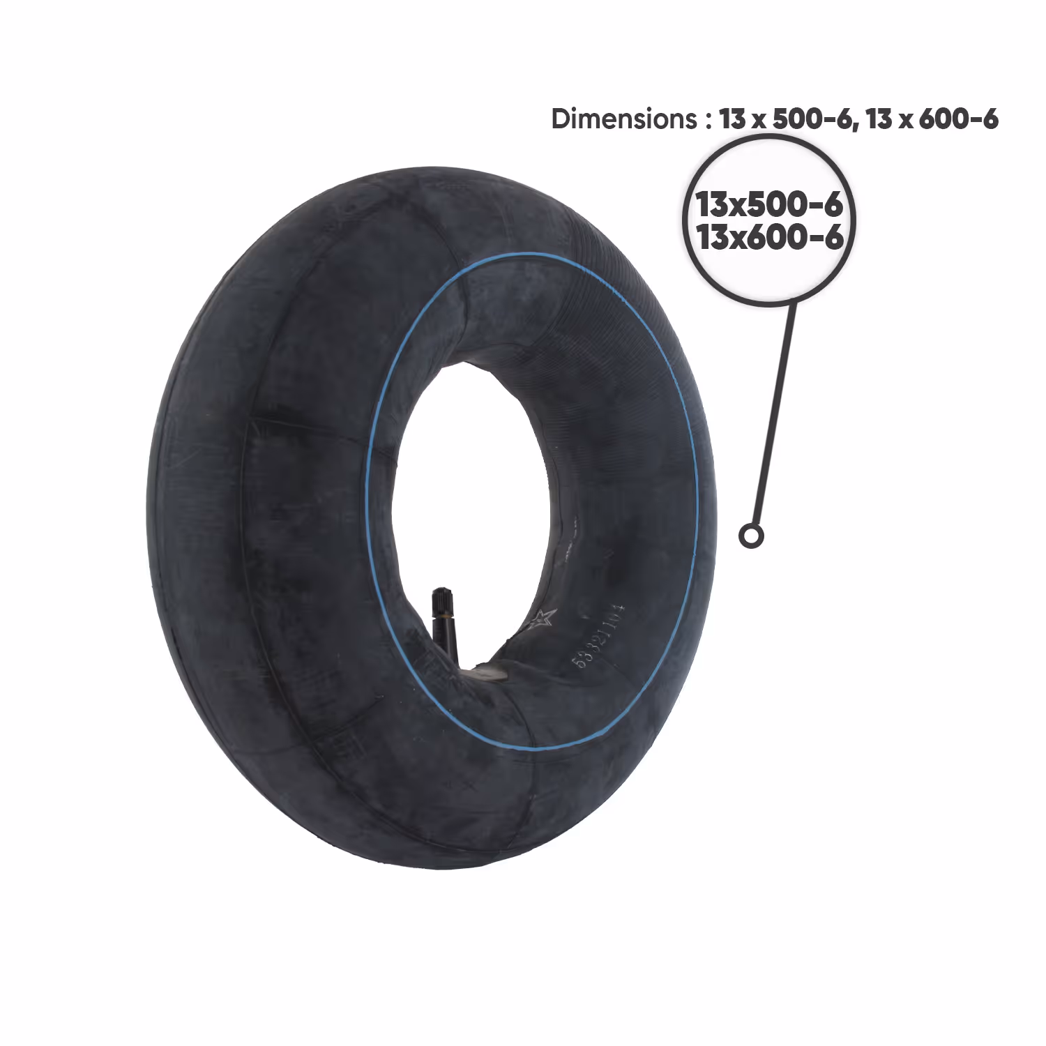 CHAMBRE A AIR VALVE DROITE