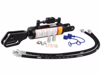 Chandelle de Relevage Hydraulique (Livrée avec: Tuyaux) - Fourche Trou Ø 22mm - Fourche Trou Ø 26 & 27x97mm - Min. Longueur: 520mm, Diamètre du cylindre: 80mm.