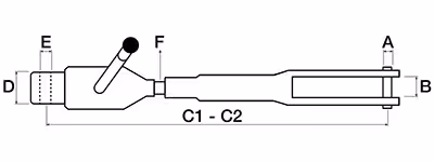 Chandelle de relevage réglable Massey ferguson 