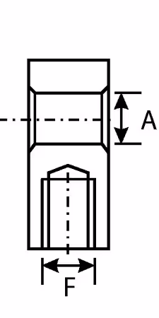 Chape pour vérin à gaz M6 Ø8 mm