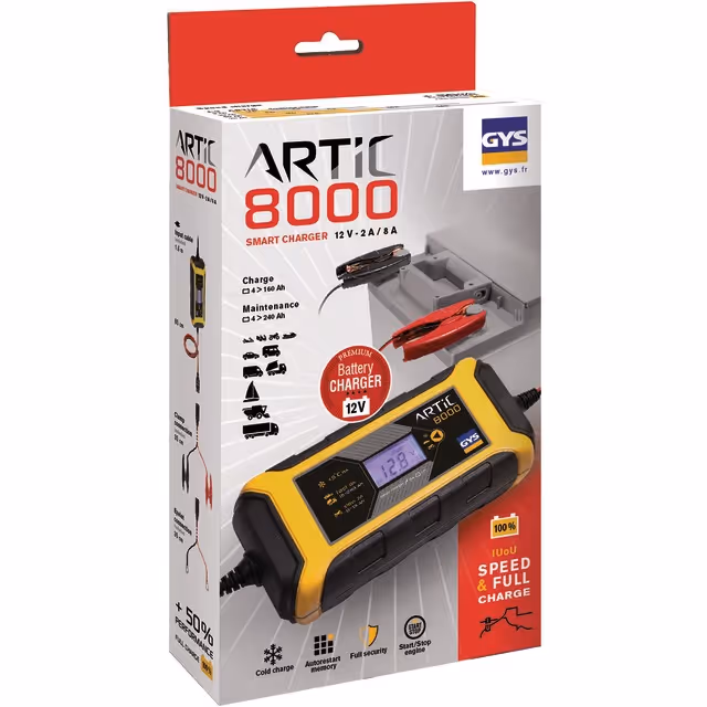 Chargeur de batterie artic 8000