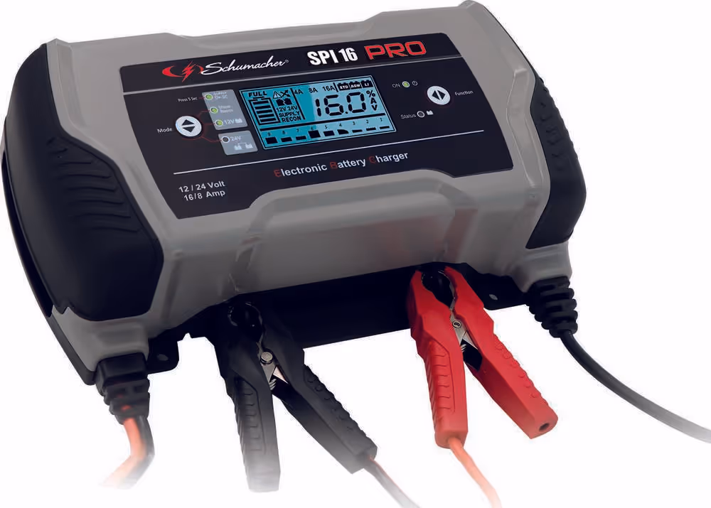 CHARGEUR DE BATTERIE AUTOMATIQUE 12/24V-16/8A - SPI 16 PRO