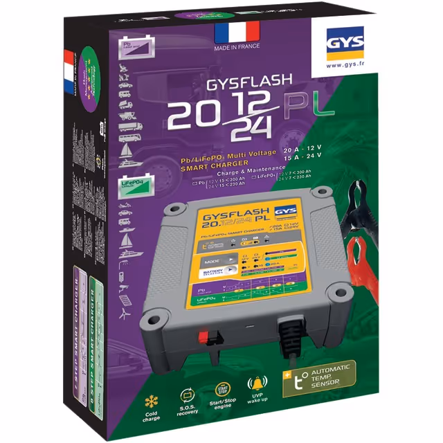 Chargeur de batterie flash 20.12/24 pl