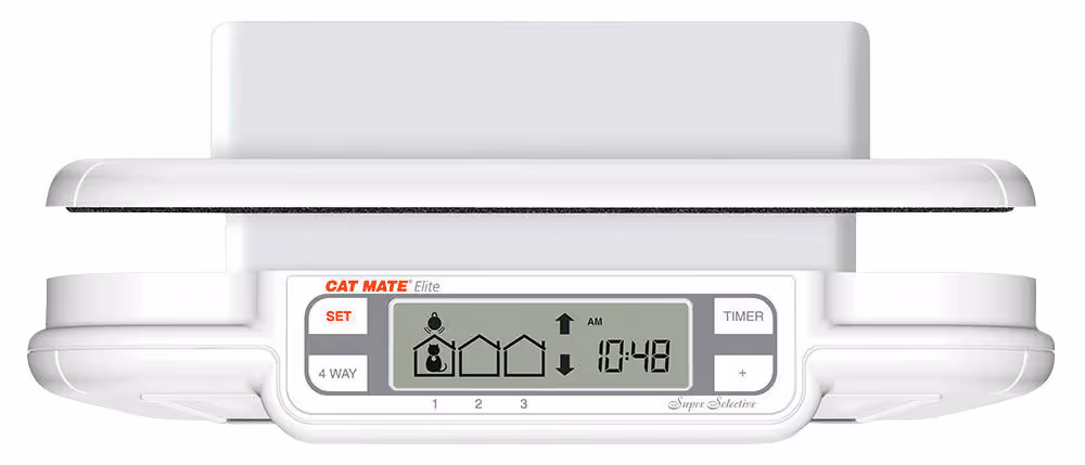 Chatière Cat Mate 4 voies à micropuce, blanche