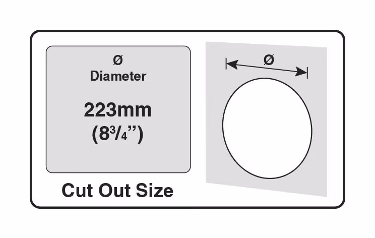 Chatière Cat Mate 4 voies pour vitre, blanc, Ø245mm