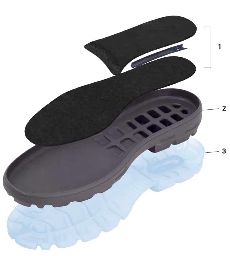 CHAUSSURE CUIR FURY S3 SRB ACAJOU T39/40